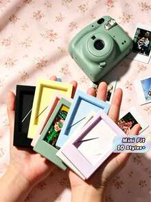 1 cái Thích hợp cho Khung ảnh dọc cổ điển mini, Giá đỡ khung ảnh sáng tạo đầy màu sắc mini 3 inch đơn giản, Trang trí bàn làm việc, Để lưu trữ và trưng bày ảnh kỷ niệm, Thẻ sưu tầm và Kỷ niệm của người hâm mộ - Nhiều màu - Xem 1