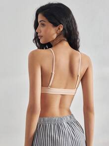 Ocili Seamless Ribbed Elastic Wireless Bra, Comfortable Women's Underwear - Multicolor - View 3