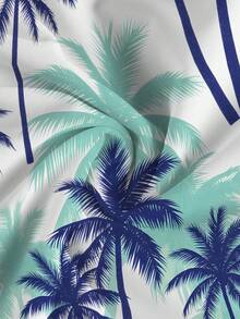 Manfinity KASUA Men's Botanical Print Summer Beach Swim Trunks, Holiday - Multicolor - View 5