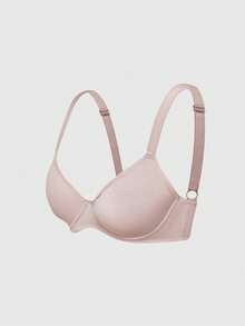 SHEIN 3pcs Comfortable Bras & Wireless Bras (Red + Beige + Reddish Brown) - Multicolor - View 19