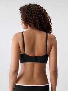 Loungeista Women's Sexy Supportive Wireless Seamless Soft Breathable Brafor Summerfor Summer - Black - View 3