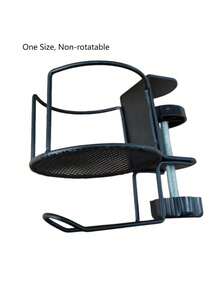 Office Side-Mounted Fixed Cup Holder, Non-Slip Mug Tray, Desktop Space Saving Folding Rack Bathroom Bathroom Accessories Bathroom Tools - various - View 10