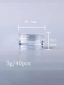 25pcs Mini Clear Cream Jars 3g 5g Empty Plastic Cosmetic Makeup Jar Pots Transparent Sample Bottles Eyeshadow Cream Lip Balm Container, Travel Essentials Sample Cosmetics Jar Emtpy Mini Bottles Thanksgiving, Halloween, And Christmas Are Applicable - Clear - View 14
