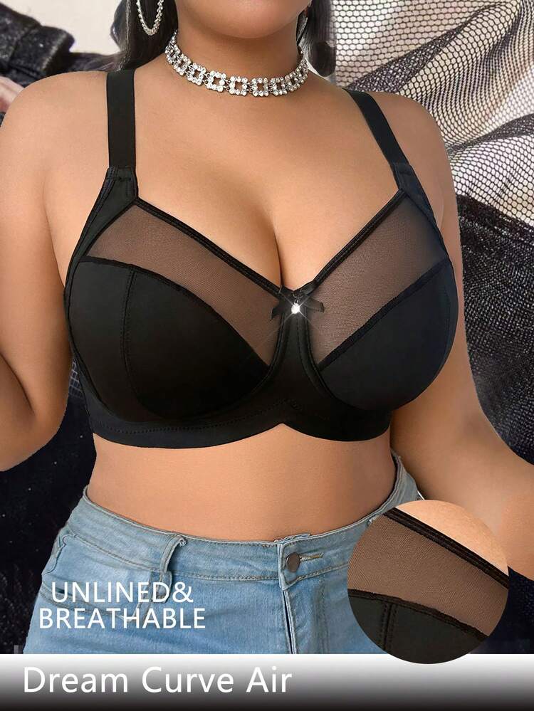 DesireSculpt Áo ngực không gọng cỡ lớn - màu đen - Xem 6