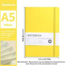 Juego de cuadernos con tapa dura A5 - Cubierta de piel de PU, 200 páginas/100 páginas, adecuado para la escuela, la universidad, el trabajo, los viajes - Cuaderno de rayas, conveniente para tomar notas - Multicolor - Ver 19