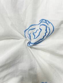 Lacomfia 休闲简约贝壳和海星印花长袖修身常规款衬衫，大码，春夏款 - 彩色 - 查看 5