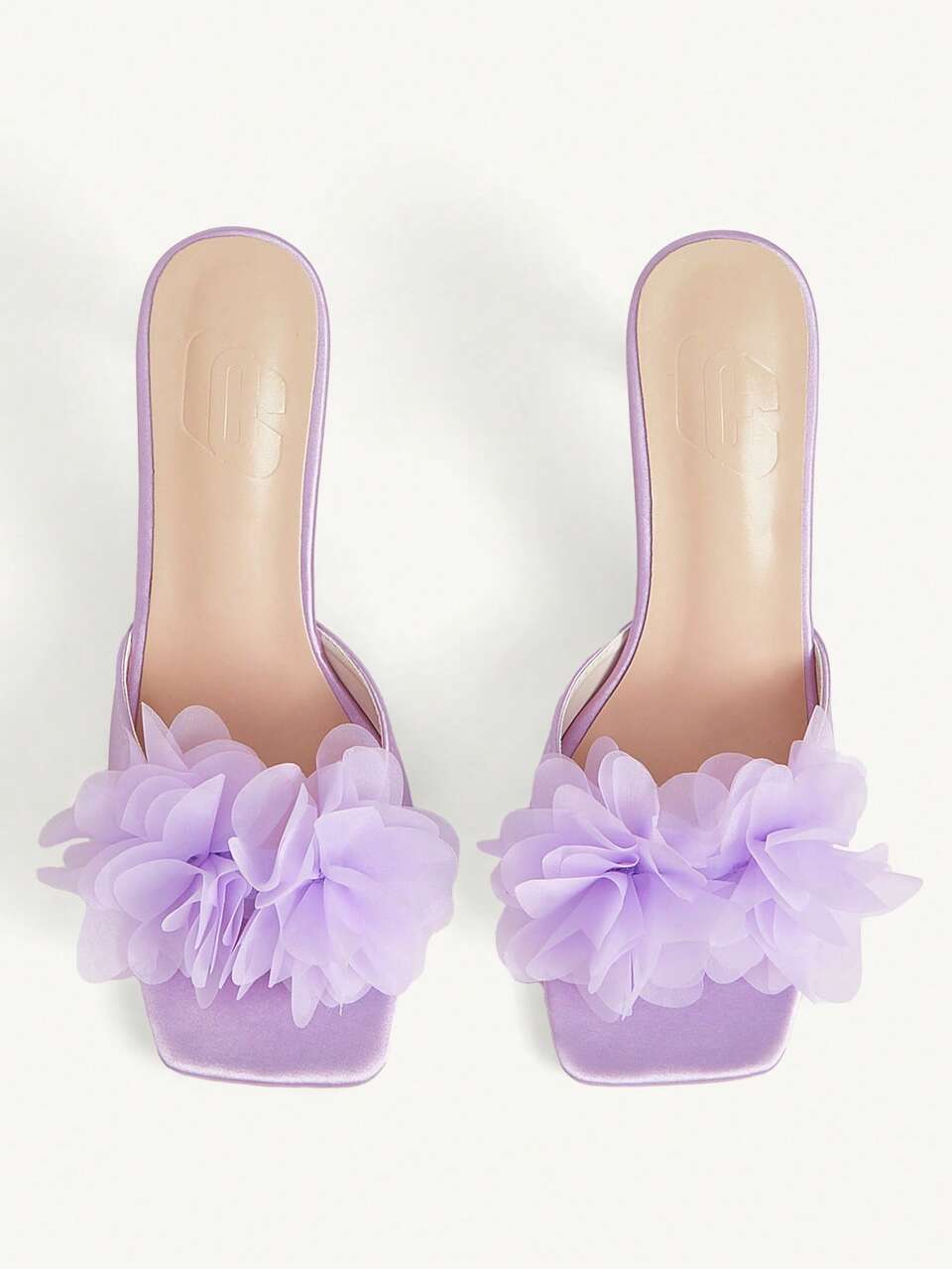 CUCCOO CHICEST Square Toe Thin High Heel Women's Butterfly Decor High Heel Sandals Summer Shoes