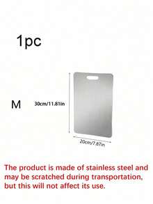Thớt thép không gỉ Silver Sleek, Thớt bạc cho nhà bếp, Trạm chuẩn bị đảo ngược cho nhà bếp, Lý tưởng cho thịt sống, gia cầm, cá, Chống mùi và vết bẩn, Chống gỉ, Thiết kế tối giản, Thay thế cho thớt chặt, Bề mặt cho thịt, rau, trái cây, Thiết yếu cho nhà bếp hiện đại, Dễ dàng làm sạch bằng nước Bộ dụng cụ cắt nhà bếp có thể được sử dụng làm khay đựng pizza, khay đựng phô mai, đĩa, khay đựng bánh mì và bánh quy - Nhiều màu - Xem 12