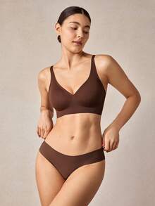Veilyse Bộ 2 áo ngực chất lượng cao, làm từ gel dẻo, thoải mái, thân thiện với da, kiểu dáng tối giản, gợi cảm, dành cho nữ. - Nhiều màu - Xem 4