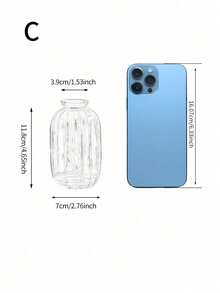 Bình hoa thủy tinh thủy canh mini sáng tạo cho cây xanh và hoa tươi trang trí bàn - Trong sáng - Xem 11