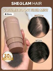 SHEGLAM HAIR Xịt tạo độ dày tóc 3D Volume Boost - Màu nâu xám, Sợi làm dày tóc, Sợi tạo cấu trúc tóc, Giúp tóc dày hơn chỉ trong 30 giây, Giữ nếp 3 phút và 72 giờ, Bột tạo kiểu tóc dành cho nam và nữ, che phủ đường chân tóc, đường rẽ tóc, đỉnh đầu, tóc bạc, che phủ tức thì các vùng tóc thưa. Sinh nhật Quà Ngày lễ Hồng Rung cảm Trang điểm Bãi biển Trường học Lễ hội Hoa hồng Con gái Chăm sóc tóc Y2K Ngày của Mẹ Vật dụng cần thiết khi đi du lịch Kì nghỉ Mùa hè Những vật dụng cần thiết khi đi du thuyền - Ebony - Xem 1