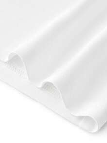 LUVLETTE Áo ngủ nữ màu trắng trơn, kiểu dáng tối giản, chất liệu cotton, xếp ly, dáng rộng, thoải mái, thích hợp mặc ở nhà. - trắng - Xem 13
