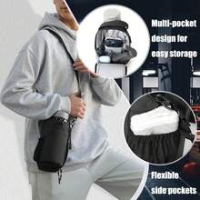 A Magnetic Suction Fitness Kettle Bag, Adjustable Shoulder Strap One-Shoulder Cross-Body Bag Sports Bag | Large-Capacity Sports Storage Bag, Multi-Compartment Design | Retractable Rope, Sports Style, Strong And Durable Fitness Backpack/Cross-Body Bag, Convenient And Powerful Magnetic Suction, Two-In-One Unisex, Suitable For Fitness, Sports, Travel Storage - Multicolor - View 7