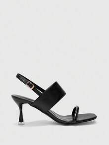 CUCCOO BIZCHIC Womenheeledsandals - Black - View 1