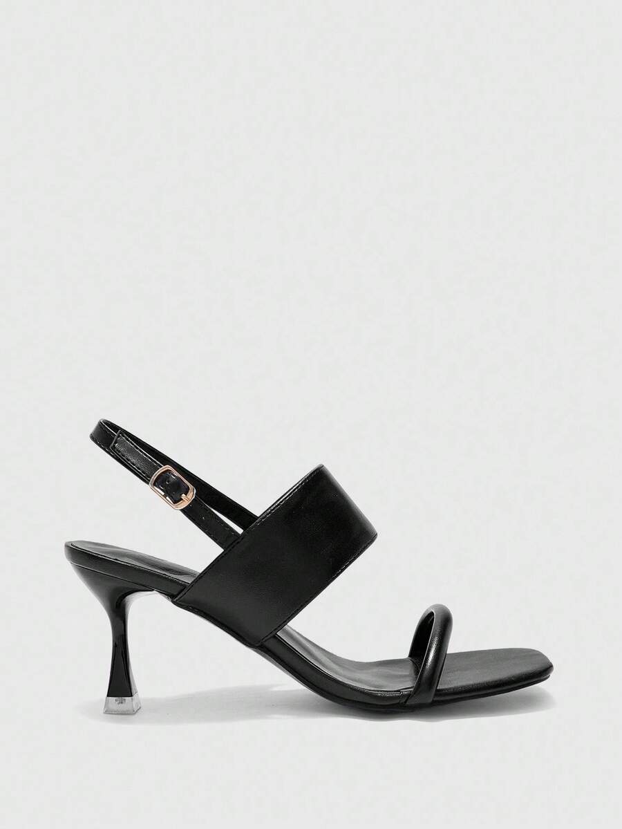 CUCCOO BIZCHIC Womenheeledsandals - Black - View 1