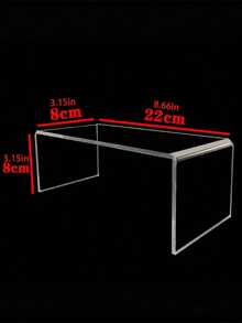 1pc, Transparent Thickened U-Shaped Tiered Dessert Display Stand, Food Display Risers, Multi-Purpose Clear Storage Rack For Figurines And Perfumes, Cosmetic Organizer, Cake And Pastry Showcase - Clear - View 8