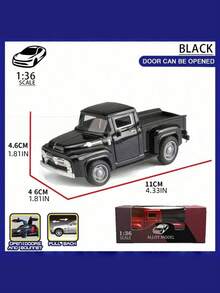 1pc Retro Alloy Metal Pickup Truck Decoration - Pink & Red Classic Car Model With Decor, Openable Doors, Required - Ideal For Home & Office Decor, Toy Vehicle Collection - Multicolor - View 15
