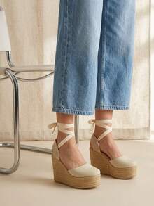 Cuñas Elegantes de Verano – Diseño Cómodo y Versátil para Uso Diario - Beis - Ver 3