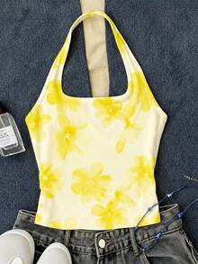 Áo tank top dài màu trắng kiểu yếm, ôm dáng, thích hợp cho bé gái tuổi teen, thích hợp mặc mùa hè. - Nhiều màu - Xem 1
