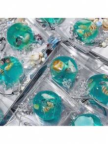 MINKOJA 1/2/4pcs Ocean Shell Conch Kneading Square Ball Summer Stress Relief Ocean Kneading Ball Anxiety Relief Toys For Students & Office Workers, Perfect Gift For  Graduations PVC Toys,Fidget Toys For Anxiety& Relaxation Perfect Desk Accessory For Adults - Multicolor - View 10
