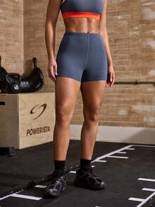 Powerista 女士灰色抽绳紧身短裤 - 深灰色 - 查看 4