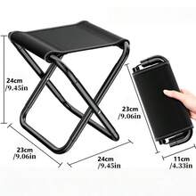 Cirelle 1pc Folding Camping Chair – Portable Compact Outdoor Chair With Lightweight Sturdy Frame, Outdoor Essentials For Beach, Fishing, Gardening & Travel, Space-Saving Design - Multicolor - View 3
