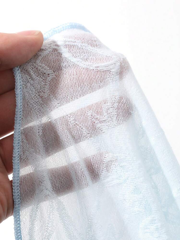 Textured Sheer Fabric Halter Backless Elegant Sexy Summer Tank Top Vest For Women