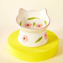 PETSIN 1 Ceramic Pet Bowl Can Be Loved, Multifunctional Cat Bowl, Anti Tipping, Water Feeding, Cat Bowl With Slanted Mouth, Easy To Clean, Cat Bowl, Pet Tableware - 150ml - View 5
