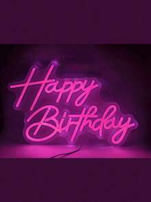 1Pc Neon LED Sign USB Operated Decorative Light, Suitable For Party, Bedroom, Room, Birthday, Wall - Multicolor - View 20