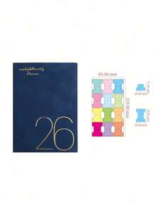 1 Set A6 Planner Notebook, Portable Schedule Notebook, 365-Day Time Management Notebook, Weekly & Daily Planning, Journal, Back To School/Start Of School Year Gift - Multicolor - View 12
