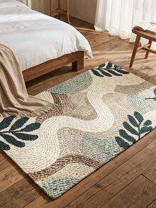 1 buah Keset Bermotif 3D, Karpet Wol dengan Desain Tanaman Hijau Segar, Cocok untuk Kamar Mandi, Dapur, Luar Ruangan, Dalam Ruangan, Lorong, Kamar Tidur, Ruang Tamu, Samping Tempat Tidur, Dapat Dicuci dengan Mesin, Mudah Dibersihkan, Bagian Bawah Anti Selip, Cocok untuk Dekorasi Kamar Tidur Musim Dingin, Dekorasi Liburan Hari Valentine, Aksesori Kamar Mandi Penting, Set Dekorasi Ruangan, Keset Karpet Dekoratif Luar Ruangan - MultiWarna - View 3