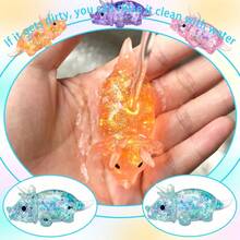 MINKOJA 1/2/6/12Pcs Triceratops Squeeze Toys, Sensory Fidget Stress Relief Glitter Triceratops Squeeze 4 Colors, Squish Toy, Cute Malt Sugar Filled Stretchy Triceratops Squeeze, Birthday Party Gift(Color And Style Are Random) - Triceratops - View 5