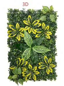 1 Peça Painel de Parede de Planta Verde Artificial | 40x60cm | Material Plástico | Sem Necessidade de Energia ou Bateria | Decoração Doméstica e de Jardim DIY | Adequado para Pátio Externo e Decoração de Cerimônia de Formatura, Fácil de Usar, Plantas Realistas - Verde - Visão 19