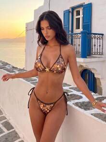 Swim Vcay Bộ đồ bơi nữ phong cách lễ hội âm nhạc, người nổi tiếng, lấp lánh vàng kim, gợi cảm, thích hợp cho kỳ nghỉ biển, du lịch nghỉ dưỡng. Bộ đồ bơi nữ mới năm 2026 dành cho kỳ nghỉ, hẹn hò, phong cách miền Tây, du thuyền, bãi biển, đảo, du lịch đường bộ, mọi mùa, lễ hội âm nhạc, kỳ nghỉ Boho, kỳ nghỉ Bohemian, mùa thu thư giãn, phong cách Boho Y2K thanh lịch cổ điển, đồ bơi Zestiva in họa tiết ngựa vằn, áo bikini có khóa kéo, bộ bikini cho nữ, trang phục bikini, bộ đồ bơi dễ thương cho nữ, bikini cho nữ, bộ bikini họa tiết ngựa vằn, đồ bơi định hình quyến rũ. - Nhiều màu - Xem 5