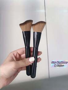 Wavy Contour Brush Angled For Face Shaping, Blending Cream/Powder Shadow, Side Cheek Sculpting, Portable Makeup Tools For Beginner - one size fits all - View 1