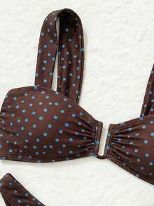 Bonvoyette Summer Bestselling Polka Dot Pattern Design Fashionable Beach Bikini Set For Girls - Multicolor - View 7
