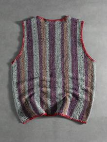 ROMWE MEN Street Life Áo thun nam kẻ sọc dáng casual, thích hợp cho kỳ nghỉ hè ở bãi biển. - Nhiều màu - Xem 2