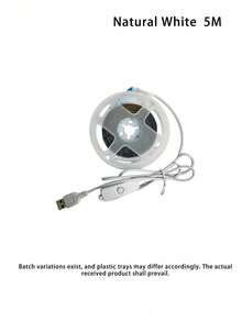 1 PC LED COB Strip Light 5V With Touch Sensor For Dimmable Brightness Control, Available In Warm Light / White Light / Natural Light. DIY Strip Light 1M-5M For Bedroom, Wardrobe, Office, Corridor, Stairs, Kitchen, Hallway, DIY-Shaped Lighting. - Touch - View 20
