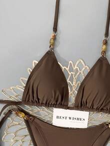 Swim Mod 2026 Spring/Summer New Sexy Halter Strap Bikini Set, Alluring Two Pieces Swimwear - Multicolor - View 5