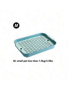 1pc - Double-Layer Square Drainable Pet Toilet Made Of Pp Material, Removable And Washable, Suitable For Rabbits, Guinea Pigs And Other Small Animals, Suitable For All Seasons. - Multicolor - View 8