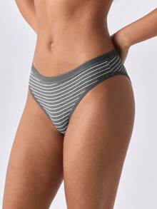 Loungeista 3 conjuntos de sujetador de copa triangular a rayas y bragas sexys, calidad estable, cómodo sin aros, top de bikini con bragas suaves y sin apretar, conjunto de ropa interior esencial para el verano - Multicolor - Ver 6