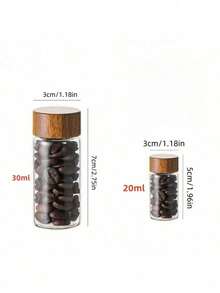 1pcMini Glass Sealed Jar, 20m, L30ml Portable Test Tube Storage And Storage Tools, Sealed Storage Of Small Empty Bottles - Multicolor - View 7