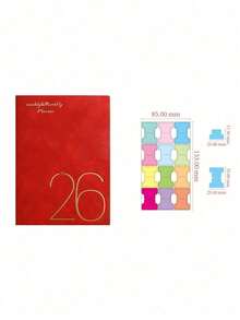 1 Set A6 Planner Notebook, Portable Schedule Notebook, 365-Day Time Management Notebook, Weekly & Daily Planning, Journal, Back To School/Start Of School Year Gift - Multicolor - View 13