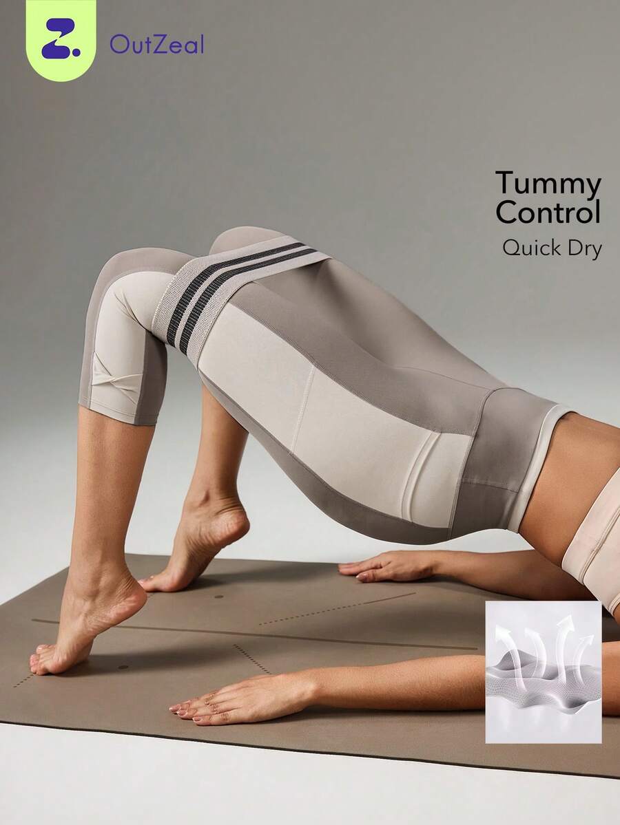 OutZeal Quần legging thể thao nữ, quần tập yoga, pilates, quần lửng thấm hút mỡ bụng, nhanh khô, thích hợp cho hoạt động thể thao. - Nhiều màu - Xem 1