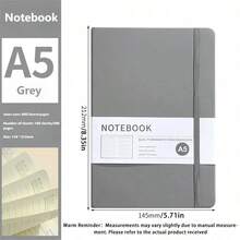 Juego de cuadernos con tapa dura A5 - Cubierta de piel de PU, 200 páginas/100 páginas, adecuado para la escuela, la universidad, el trabajo, los viajes - Cuaderno de rayas, conveniente para tomar notas - Multicolor - Ver 14