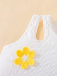 Bộ 2 áo croptop ôm dáng, họa tiết khăn tắm 3D thêu nổi bật, màu trắng và đỏ hồng, thích hợp cho kỳ nghỉ. - Nhiều màu - Xem 4