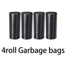 Car Trash Can With Lid, Car Garbage Bin Organizer Holder With Trash Bag Roll, Portable Hanging Mini Leak-Proof Car Storage Bag For Car, SUV, Office - Black - View 12