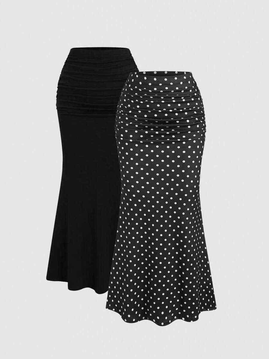 Sweetra Women's Pleated Casual Versatile Date/Travel Mini Skirt - Multicolor - View 1