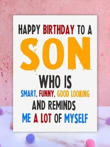 1PC Fun Greeting Card For Son Suitable For Parents To Give To Children's Birthday Card (Send Random Color Styles) - Greeting cards for children - View 7