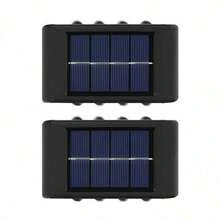 1/2个 6/8LED 冷/暖光户外太阳能壁灯，庭院花园装饰阳光灯笼 - 凸鏡壁燈 - 查看 20